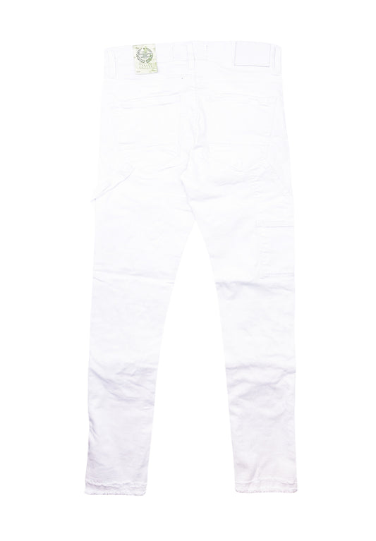 JORDAN CRAIG MEN'S REDWOOD CARPENTER DENIM JEANS (WHITE)