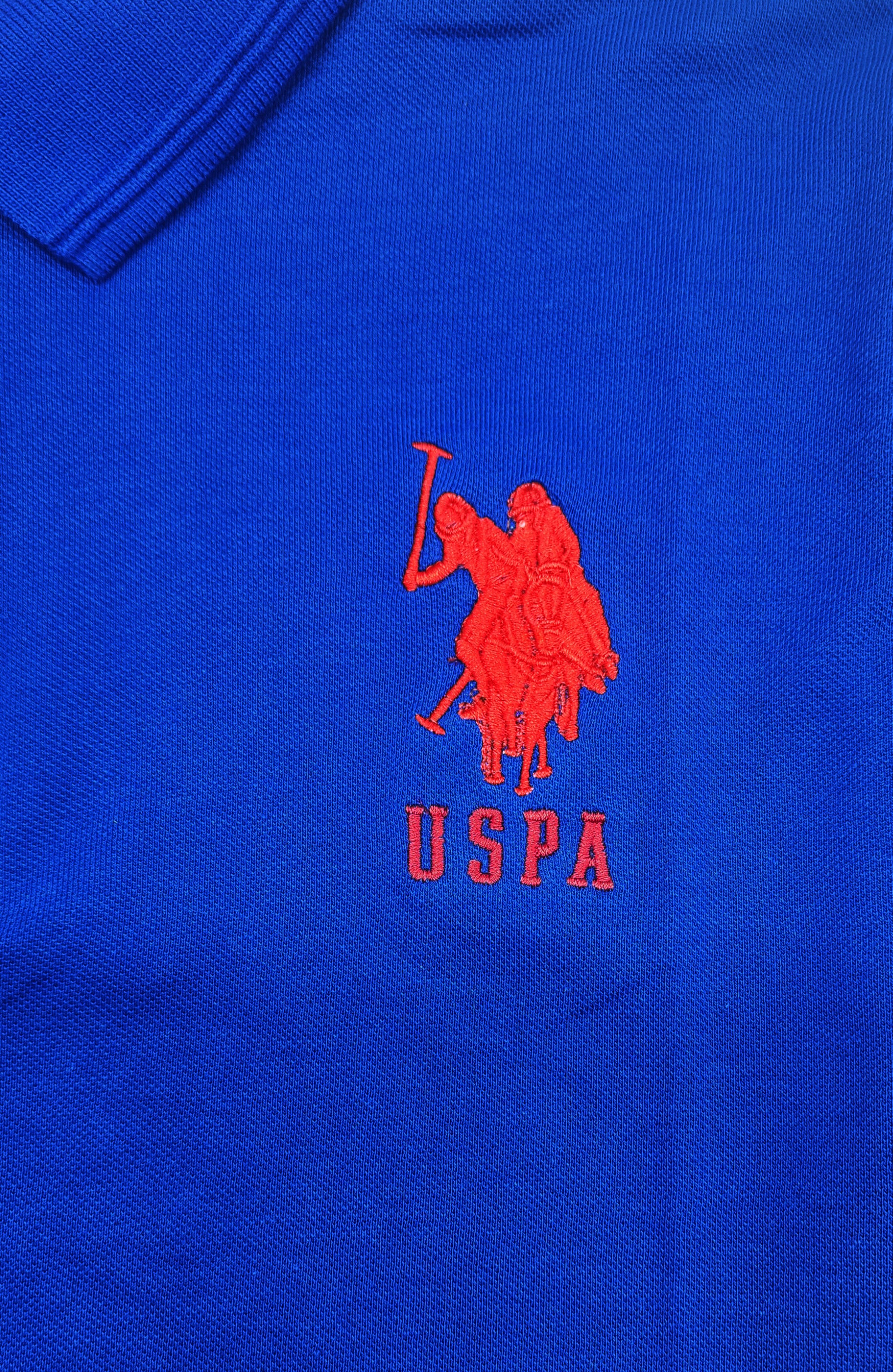 U.S. POLO ASSN. MEN'S BIG LOGO GOLF SHIRT (ROYAL BLUE)