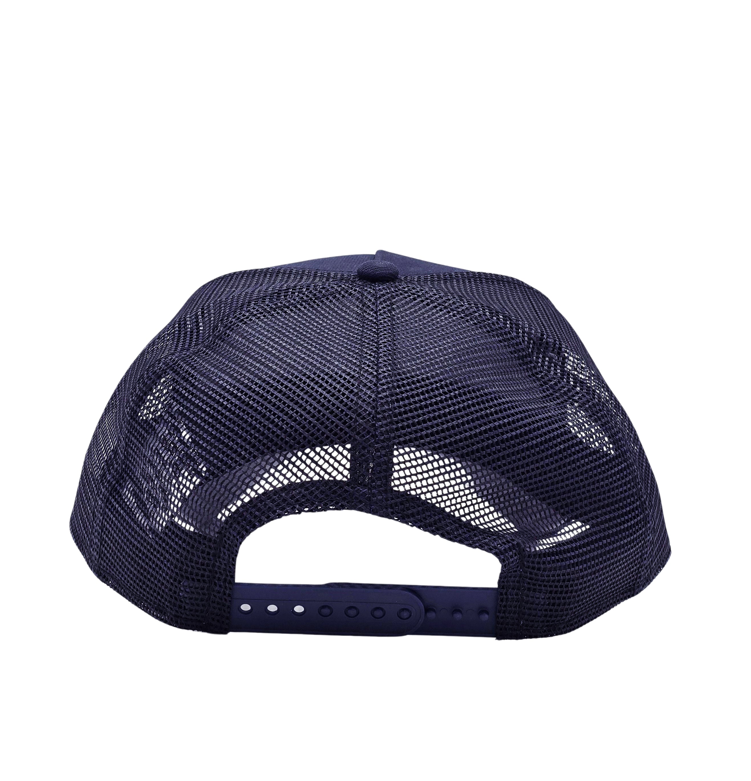 NEW ERA 9FORTY NEW YORK YANKEES NAVY TRUCKER ADJUSTABLE CAP