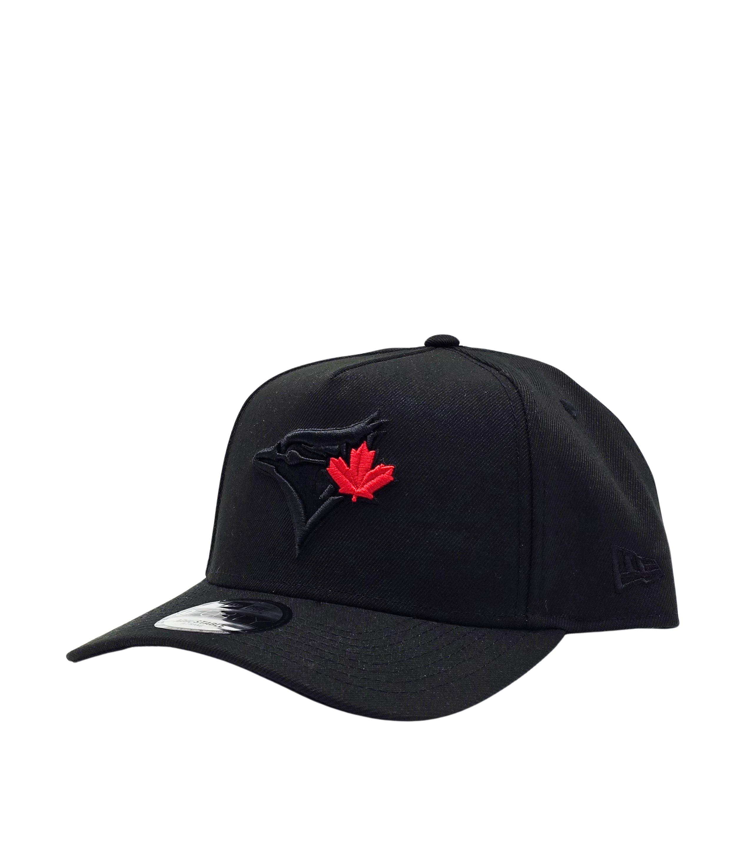 NEW ERA 9FORTY TORONTO BLUE JAYS BLACK/RED LEAF ADJUSTABLE CAP