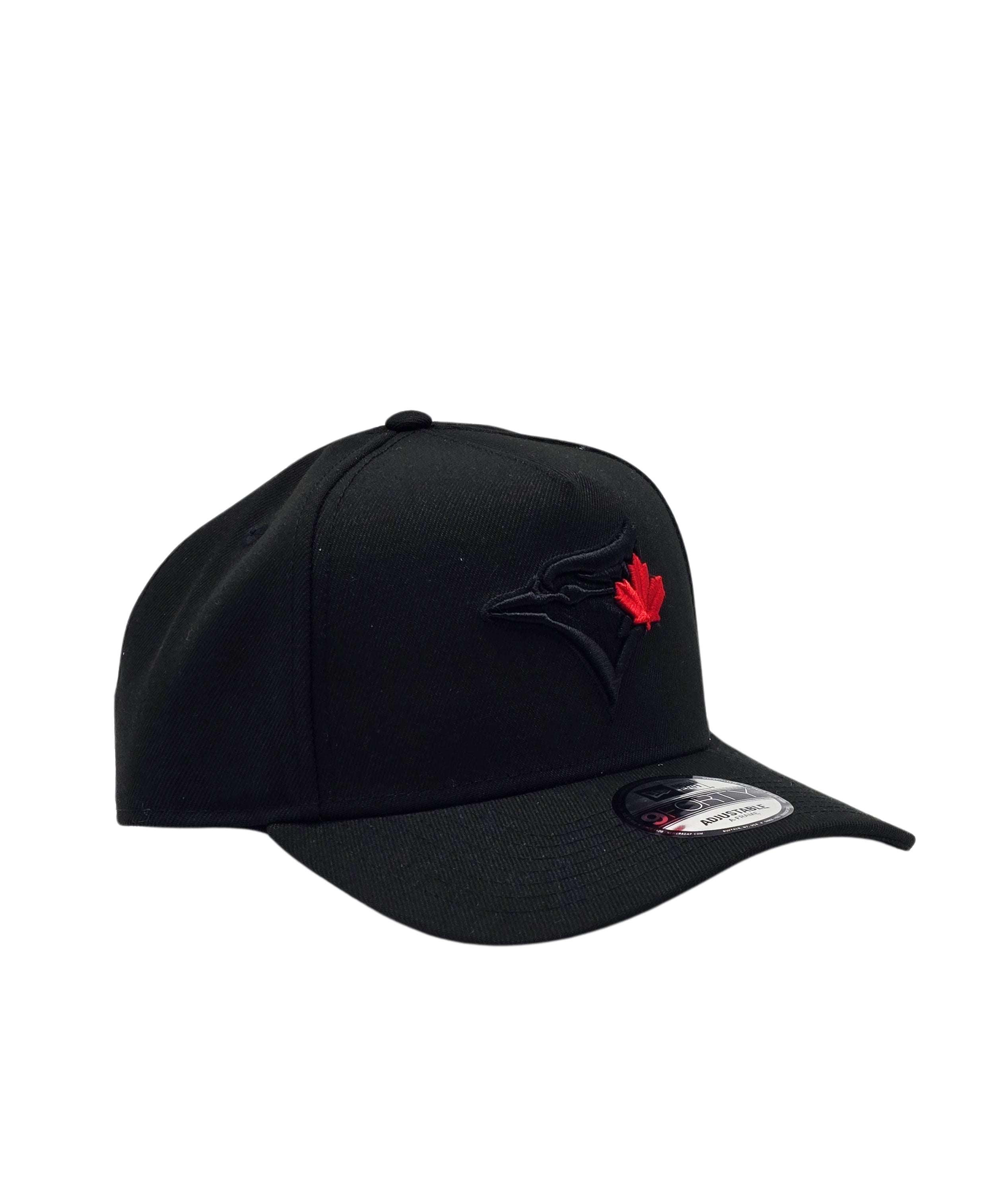 NEW ERA 9FORTY TORONTO BLUE JAYS BLACK/RED LEAF ADJUSTABLE CAP