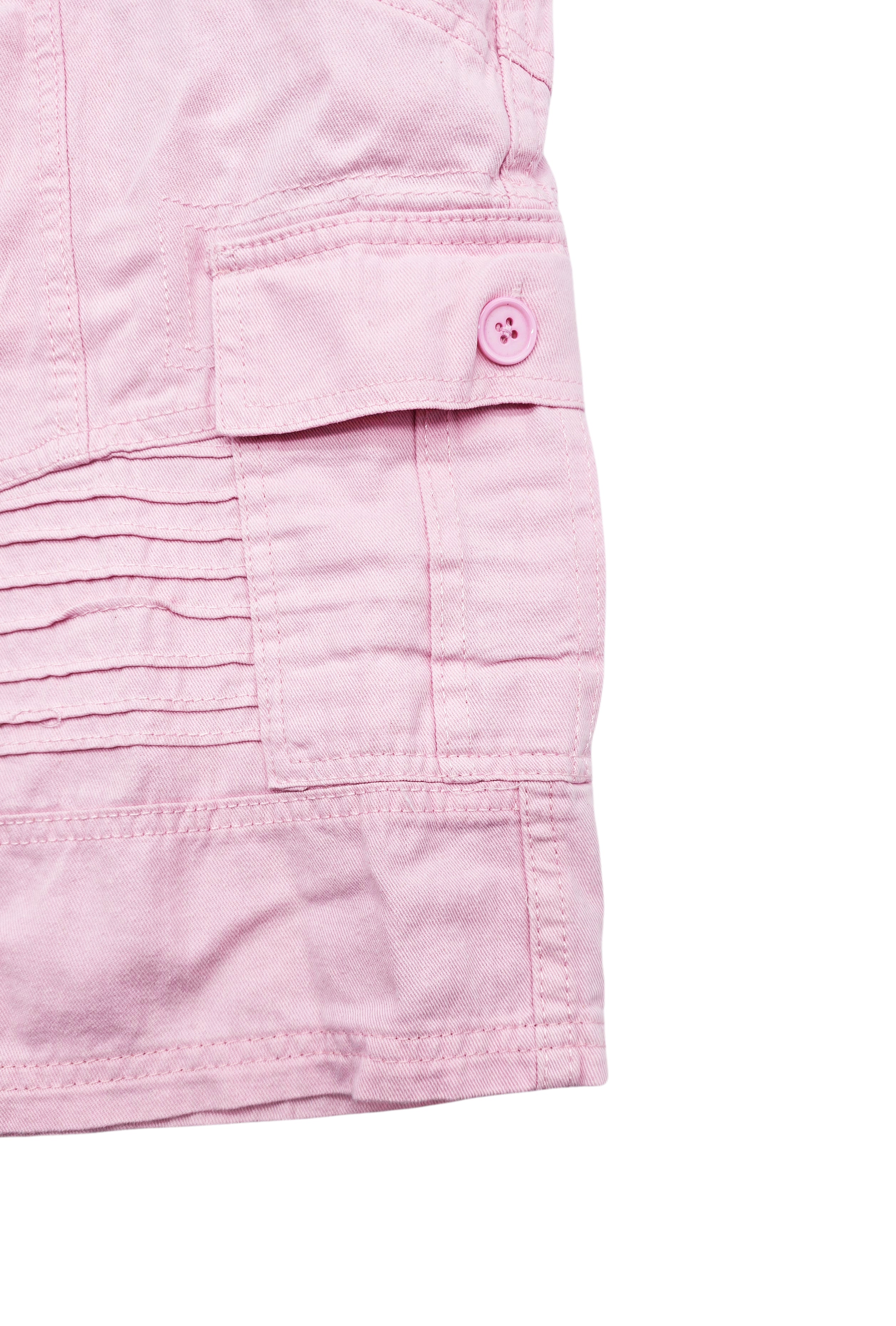 PLOREO MEN'S CARGO SHORTS WITH BELT (PINK)