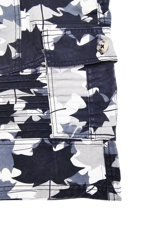 PLOREO MEN'S CARGO SHORTS WITH BELT (MAPLE BLACK)