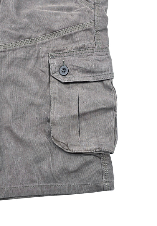 AGILE MEN'S CARGO SHORTS WITH BELT (GREY)