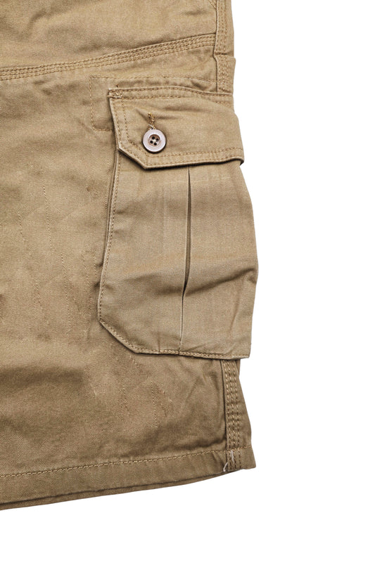 AGILE MEN'S CARGO SHORTS WITH BELT (BEIGE)