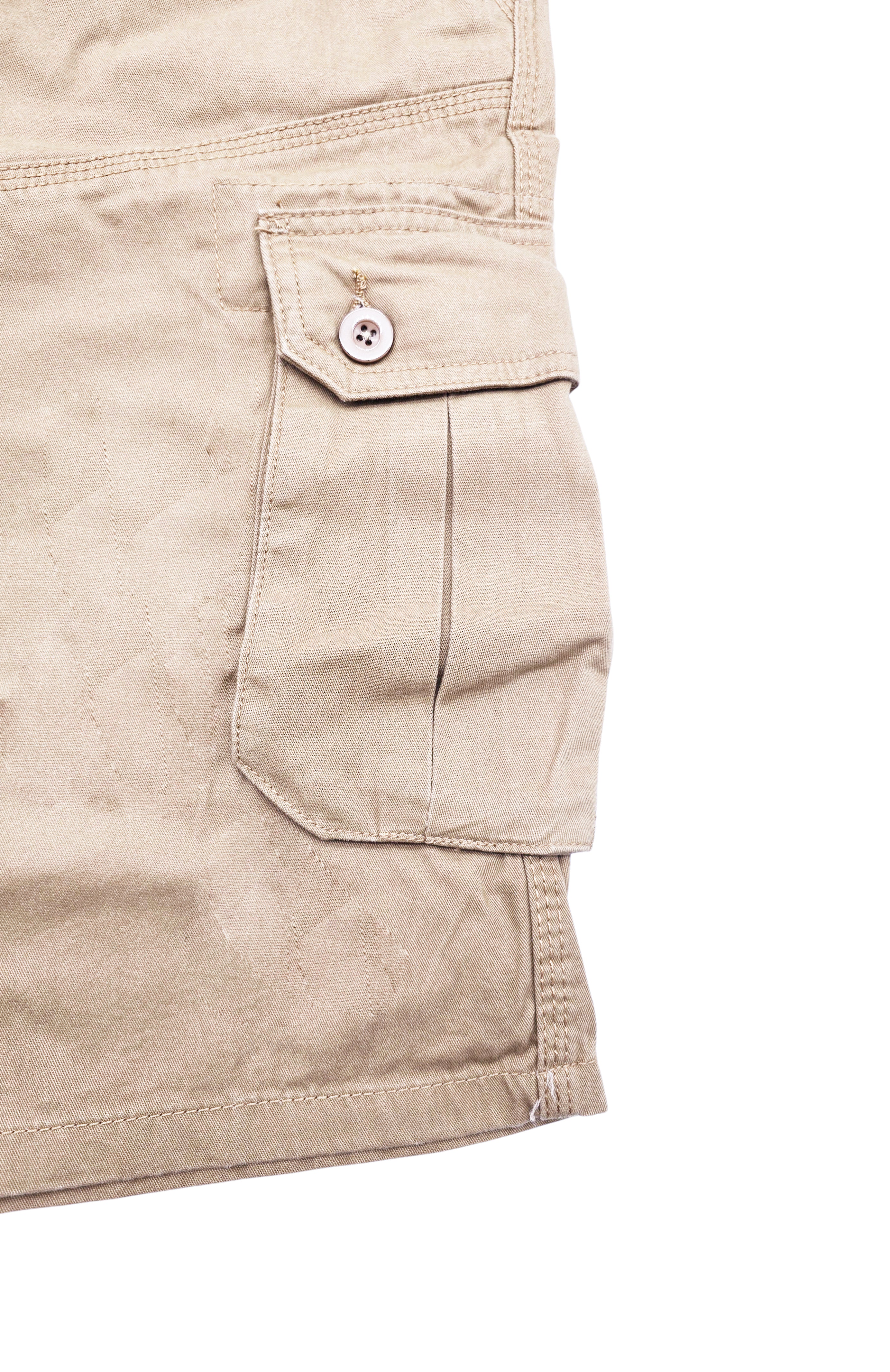 AGILE MEN'S CARGO SHORTS WITH BELT (KHAKI)