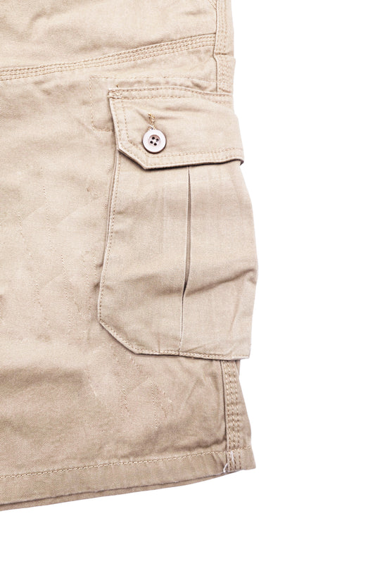 AGILE MEN'S CARGO SHORTS WITH BELT (KHAKI)