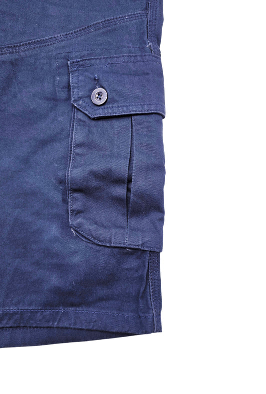 AGILE MEN'S CARGO SHORTS WITH BELT (NAVY)