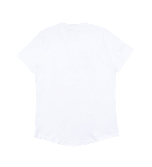 MEN'S RHINESTONE NO LIMIT SHORT SLEEVE T-SHIRT (WHITE)