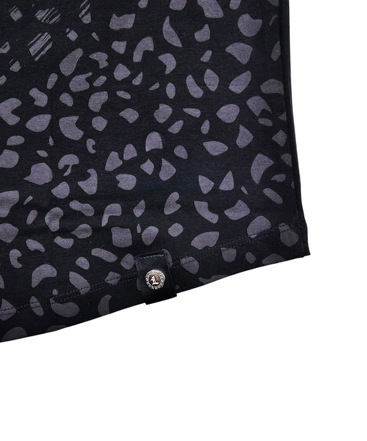 MEN'S RHINESTONE TEDDY BEAR SHORT SLEEVE T-SHIRT (BLACK/GOLD)