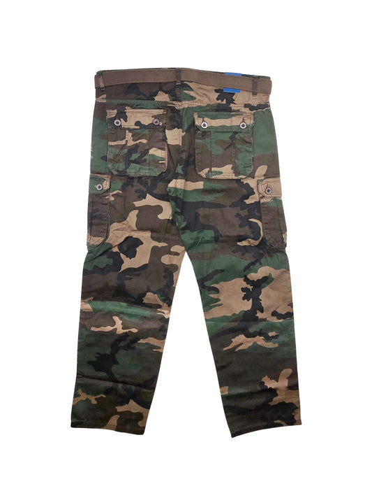 AGILE MEN'S CARGO PANTS W/ BELT (CAMO)