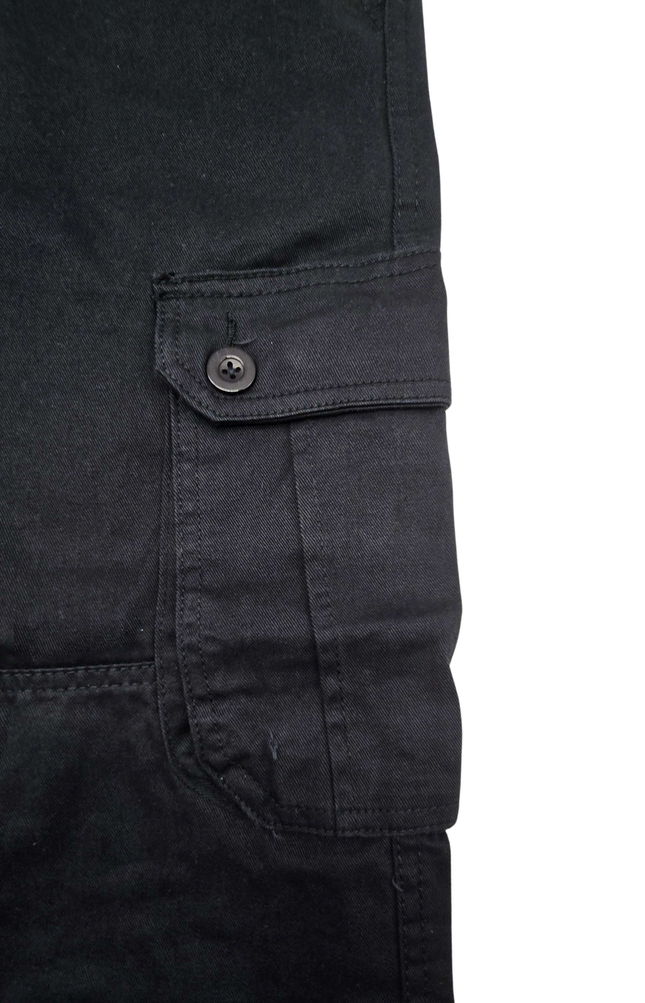 AGILE MEN'S CARGO PANTS W/ BELT (BLACK)