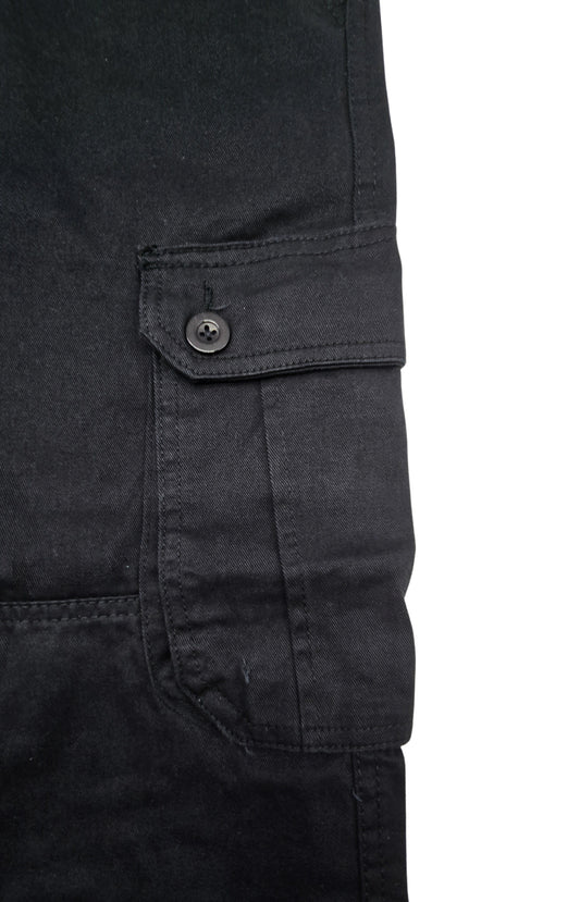 AGILE MEN'S CARGO PANTS W/ BELT (BLACK)