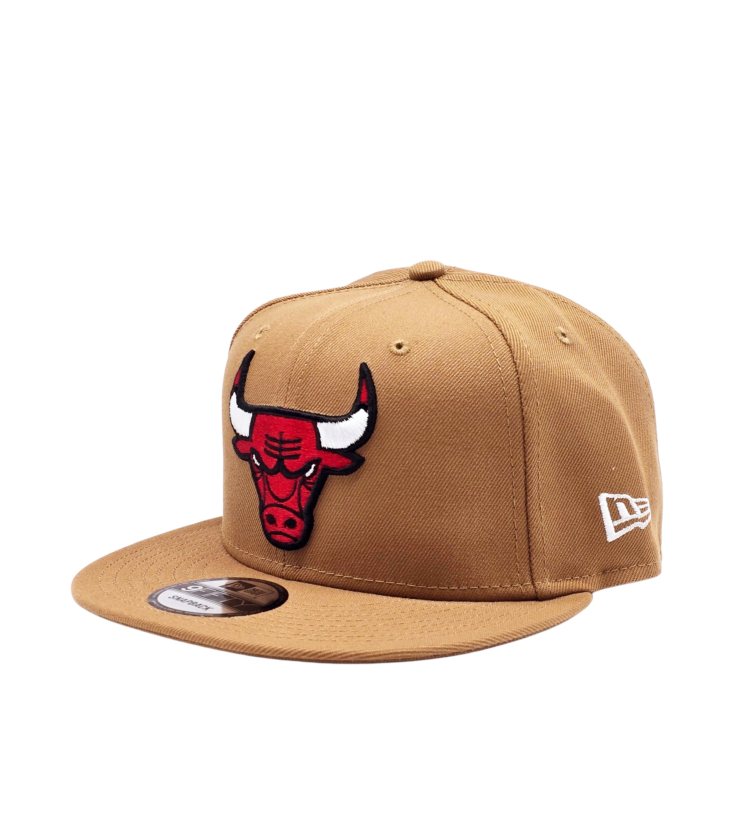 NEW ERA 9FIFTY CHICAGO BULLS 6X CHAMPS LIGHT BRONZE/RED LOGO SNAPBACK HAT