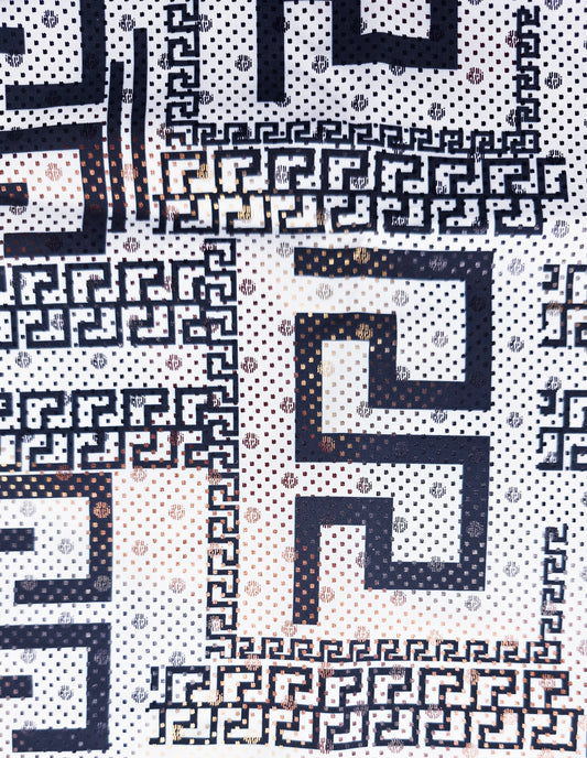 V.I.P. COLLECTION MEN'S BUTTON UP SHORT SLEEVES SHIRT (WHITE VFSS-41)