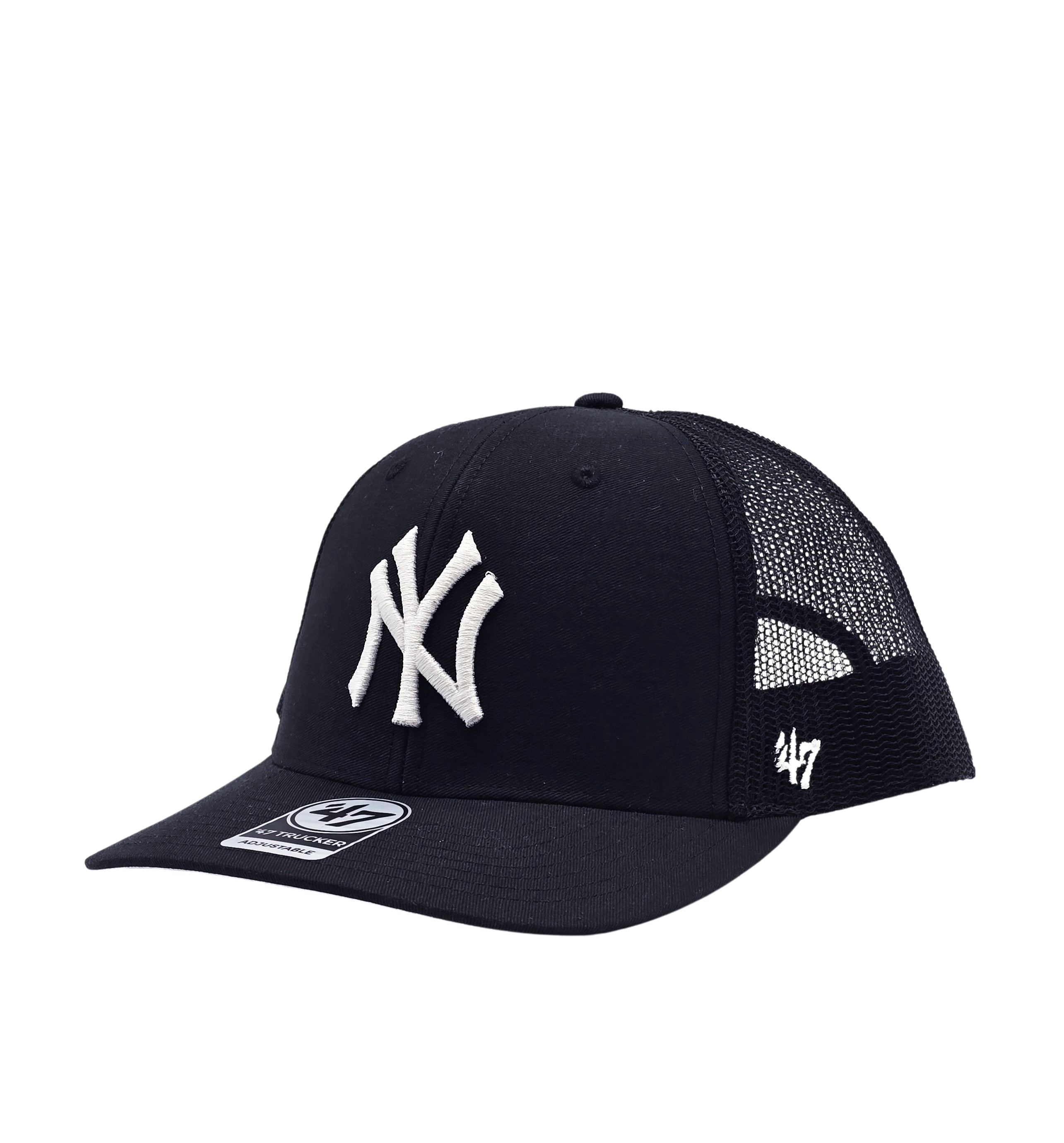 MLB NEW YORK YANKEES BLACK TRUCKER SNAPBACK CAP