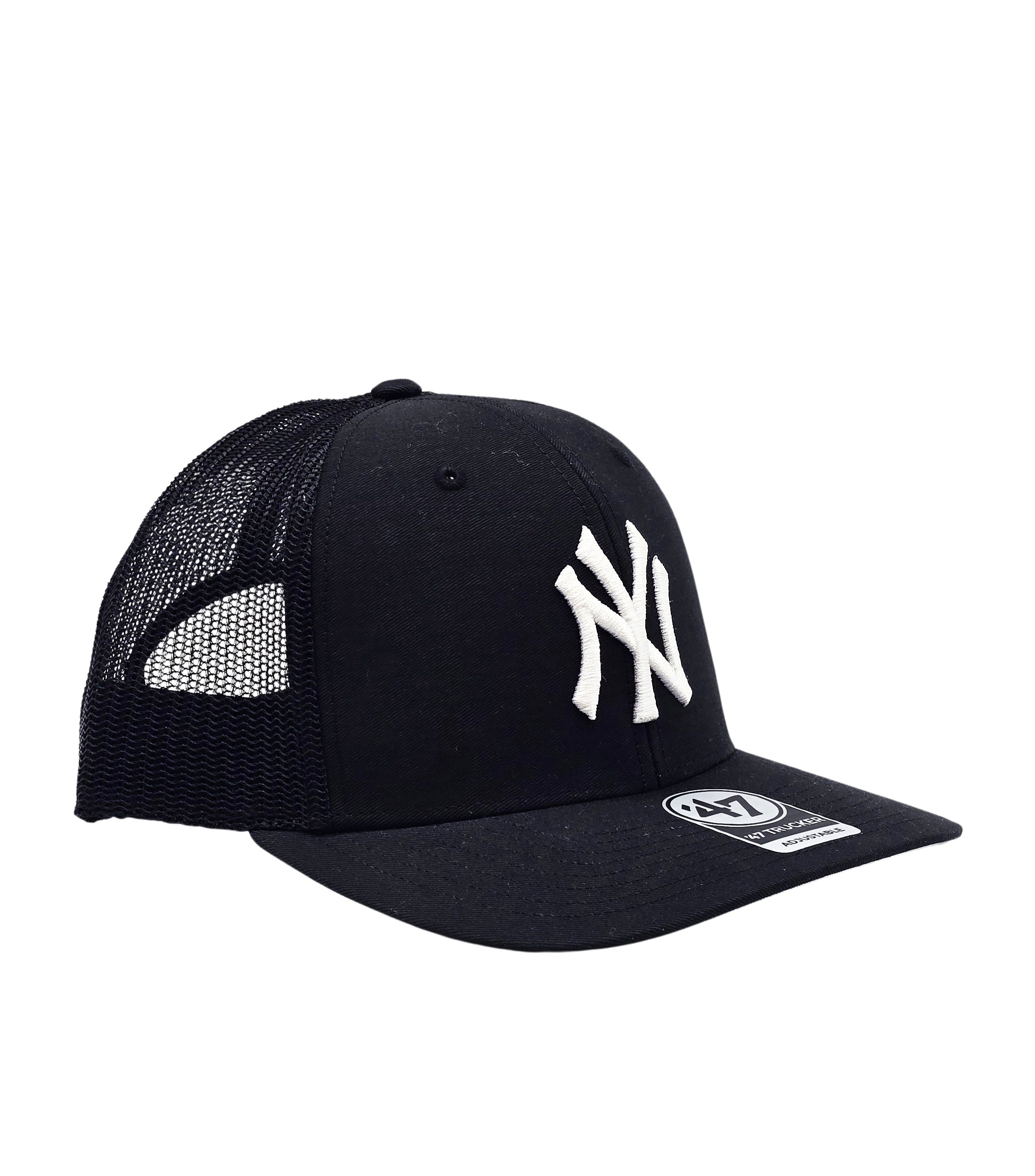 MLB NEW YORK YANKEES BLACK TRUCKER SNAPBACK CAP