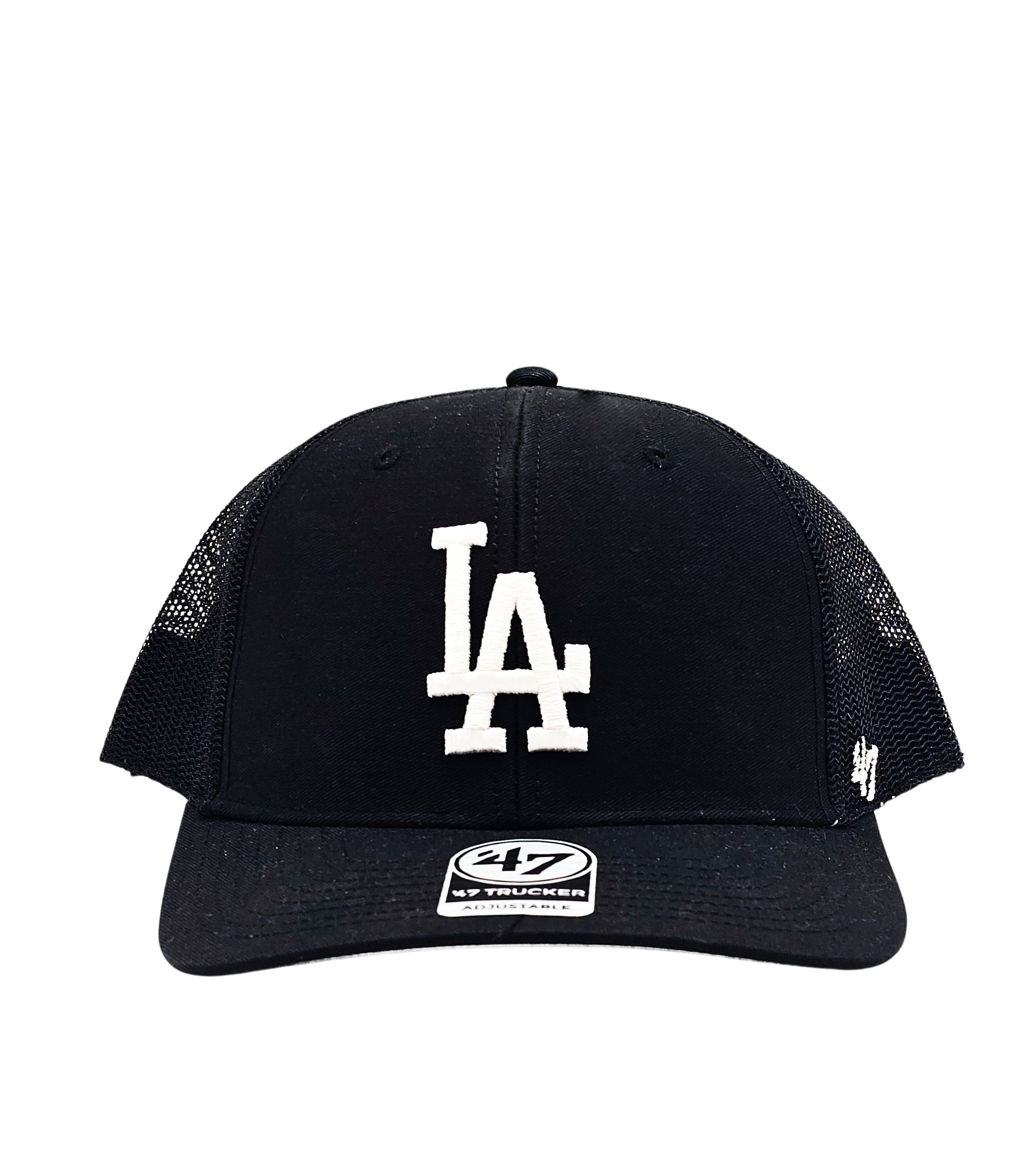 MLB LOS ANGELES DODGERS BLACK TRUCKER SNAPBACK CAP