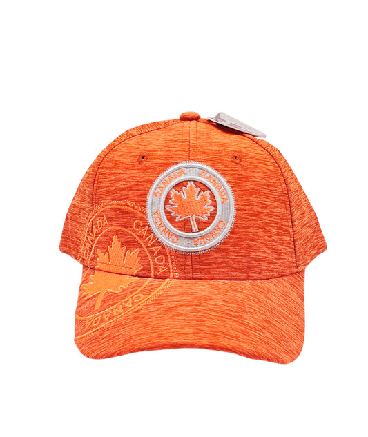 CANADA EMBROIDERED LOGO SHADOW TECH ADJUSTABLE CAP (ORANGE)