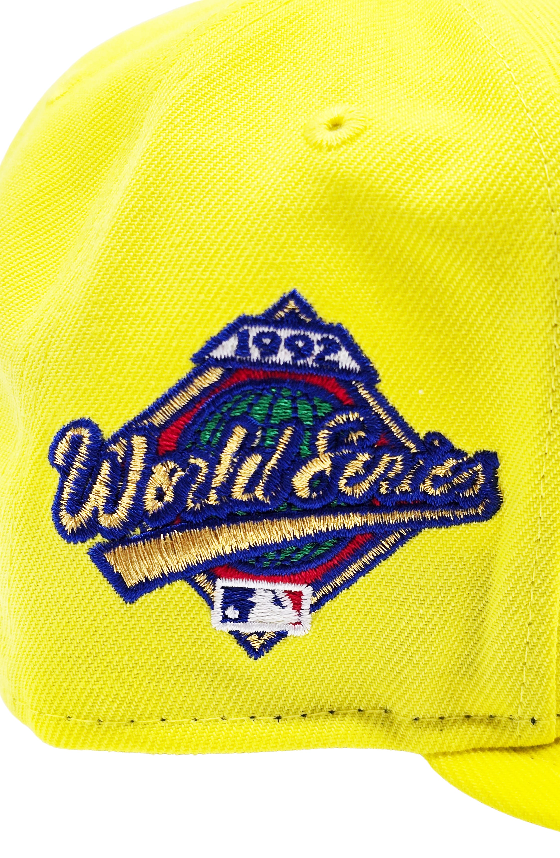 NEW ERA 9FIFTY TORONTO BLUE JAYS 1992 WORLD SERIES EDITION YELLOW/BLUE SNAPBACK HAT