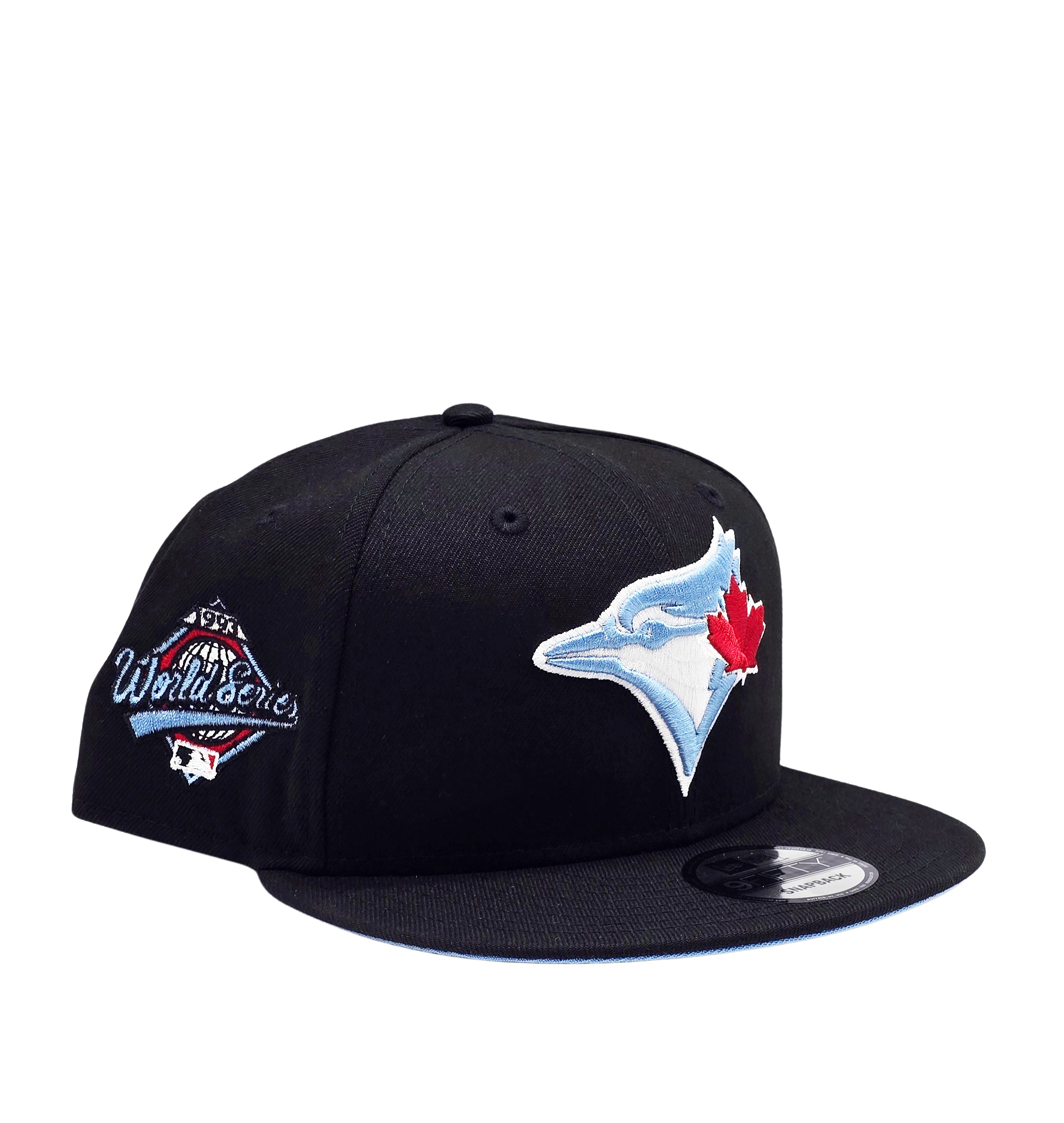 NEW ERA 9FIFTY TORONTO BLUE JAYS 1993 WORLD SERIES EDITION BLACK/BLUE SNAPBACK HAT