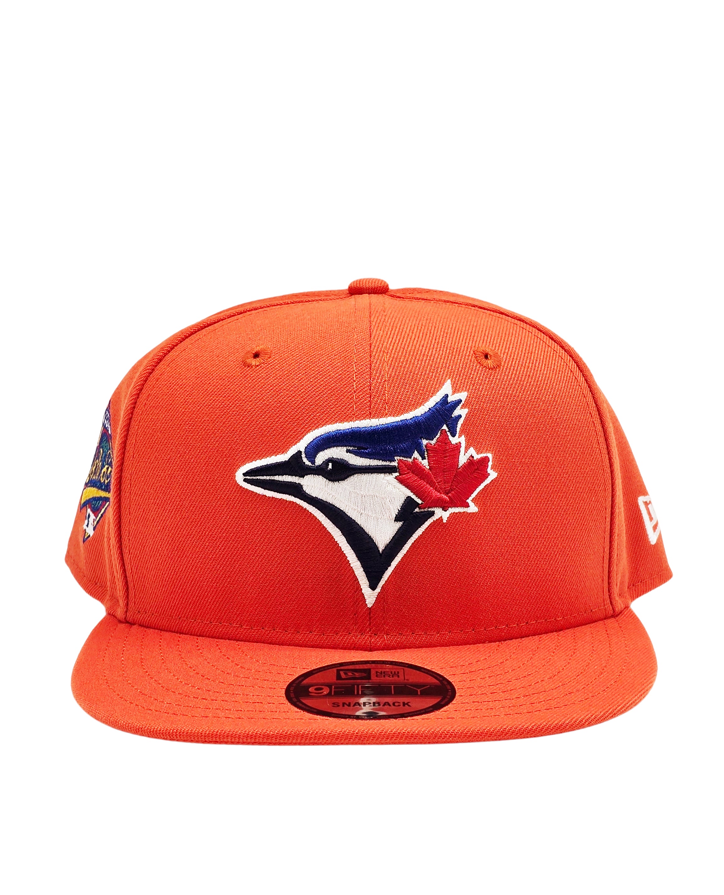 NEW ERA 9FIFTY TORONTO BLUE JAYS 1993 WORLD SERIES EDITION ORANGE/BLUE SNAPBACK HAT