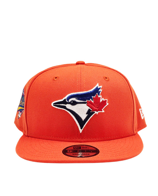 NEW ERA 9FIFTY TORONTO BLUE JAYS 1993 WORLD SERIES EDITION ORANGE/BLUE SNAPBACK HAT