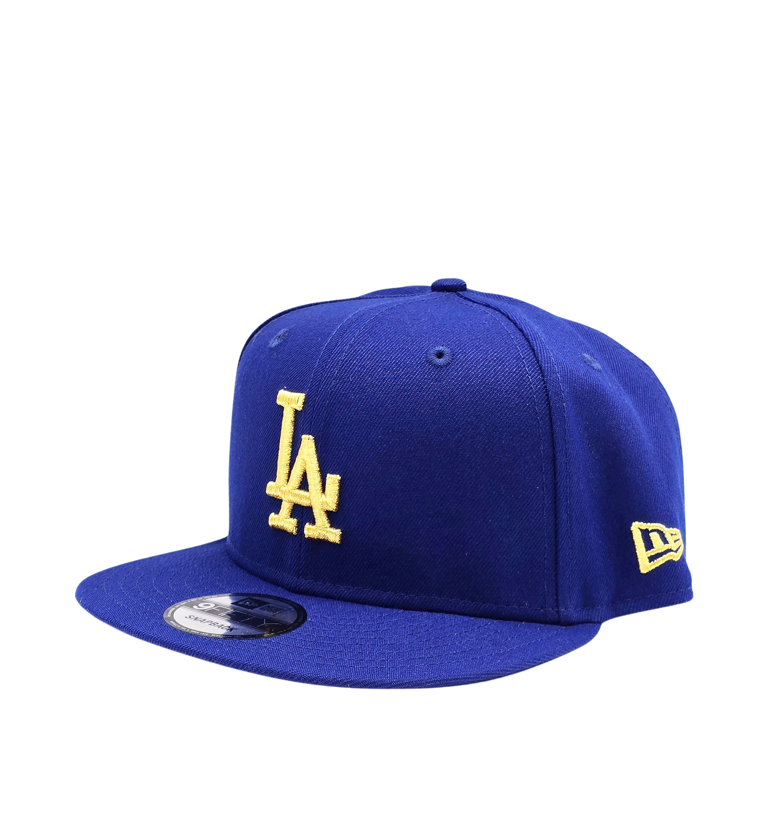 NEW ERA 9FIFTY LOS ANGELES DODGERS 60TH ANNIVERSARY DARK ROYAL/GOLD SNAPBACK HAT