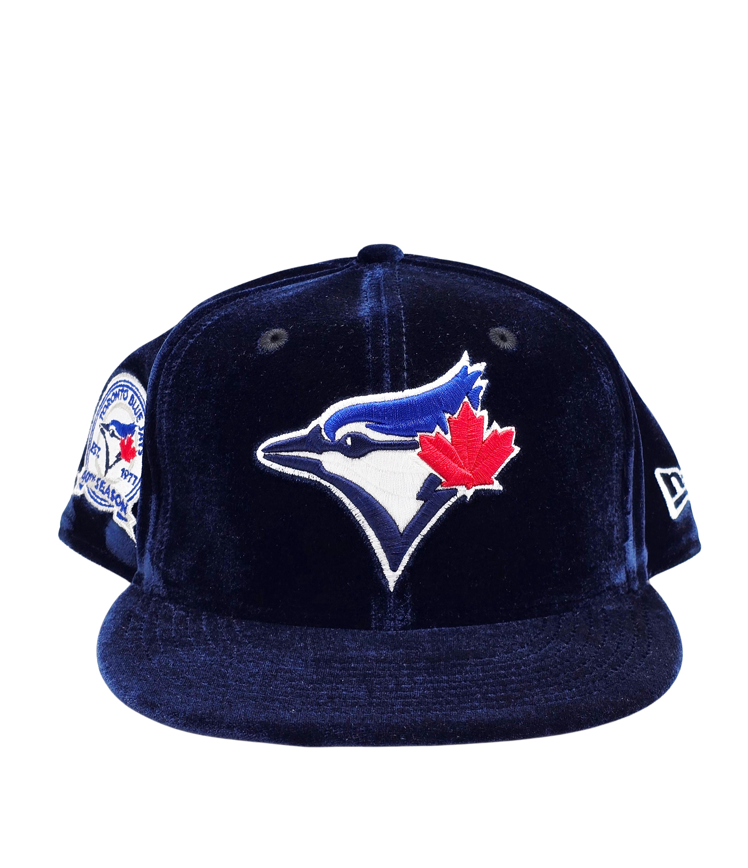 NEW ERA 9FIFTY TORONTO BLUE JAYS 40TH SEASON NAVY VELVET SNAPBACK HAT