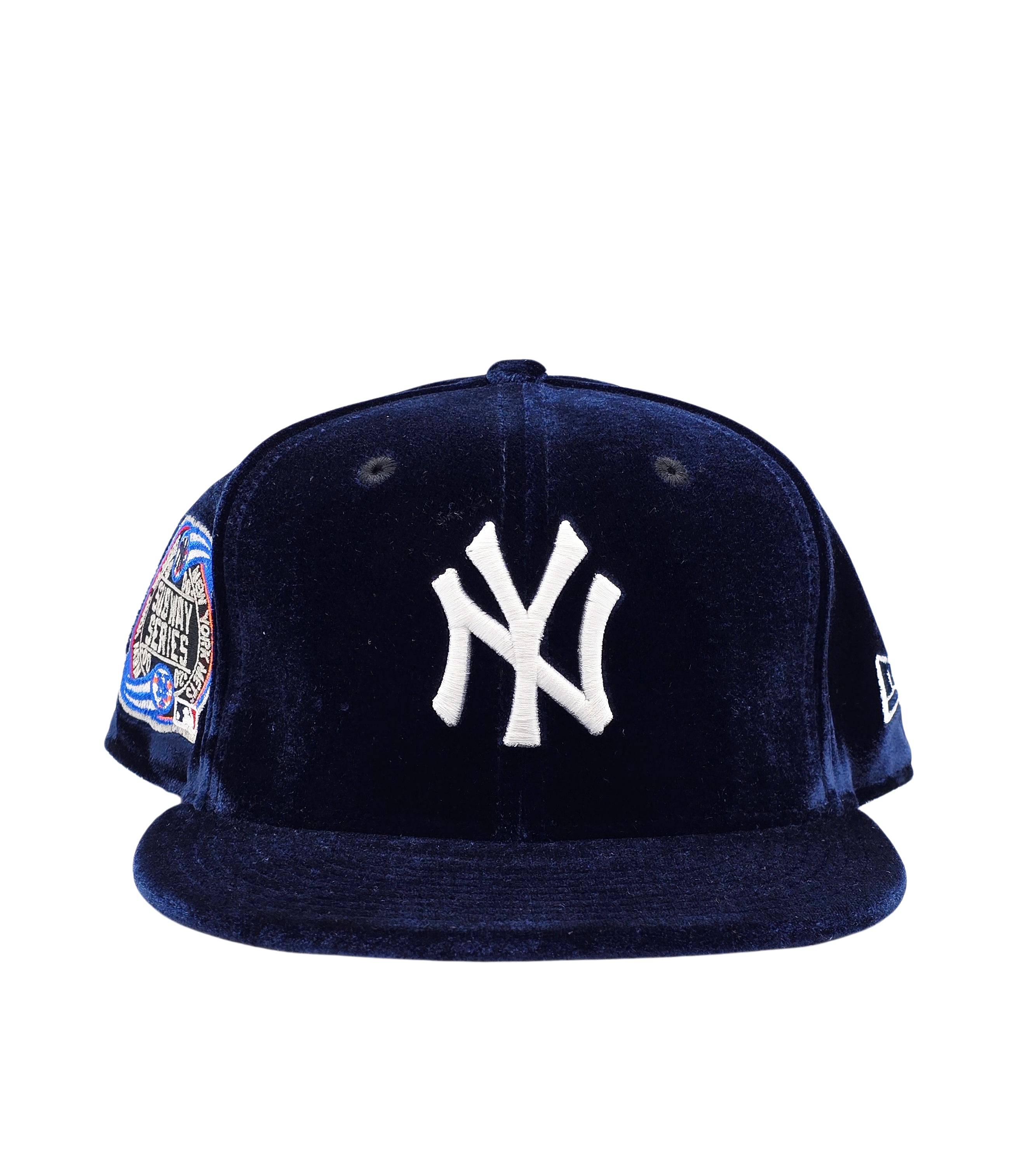 NEW ERA 9FIFTY NEW YORK YANKEES SUBWAY SERIES NAVY VELVET SNAPBACK HAT