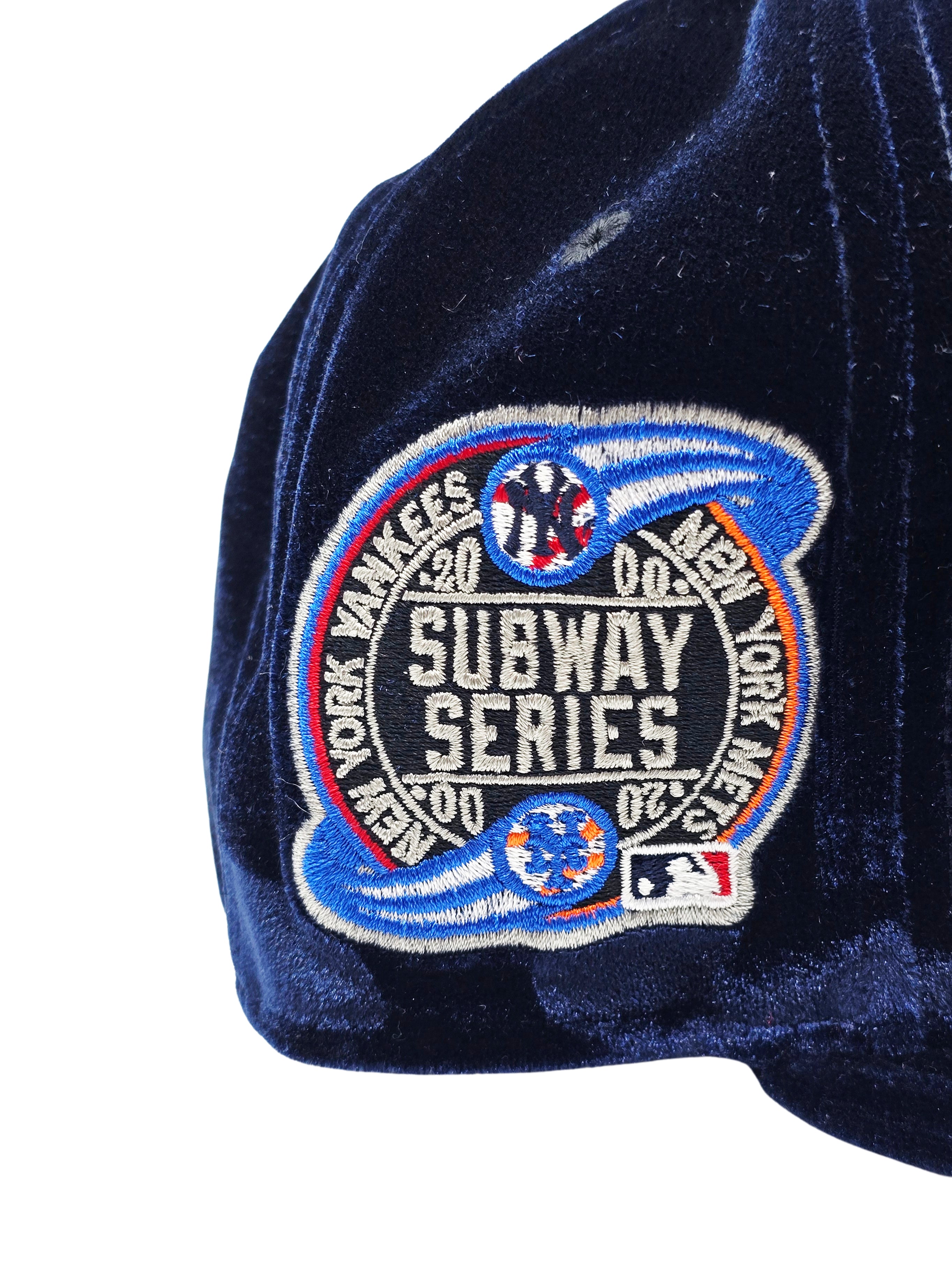 NEW ERA 9FIFTY NEW YORK YANKEES SUBWAY SERIES NAVY VELVET SNAPBACK HAT