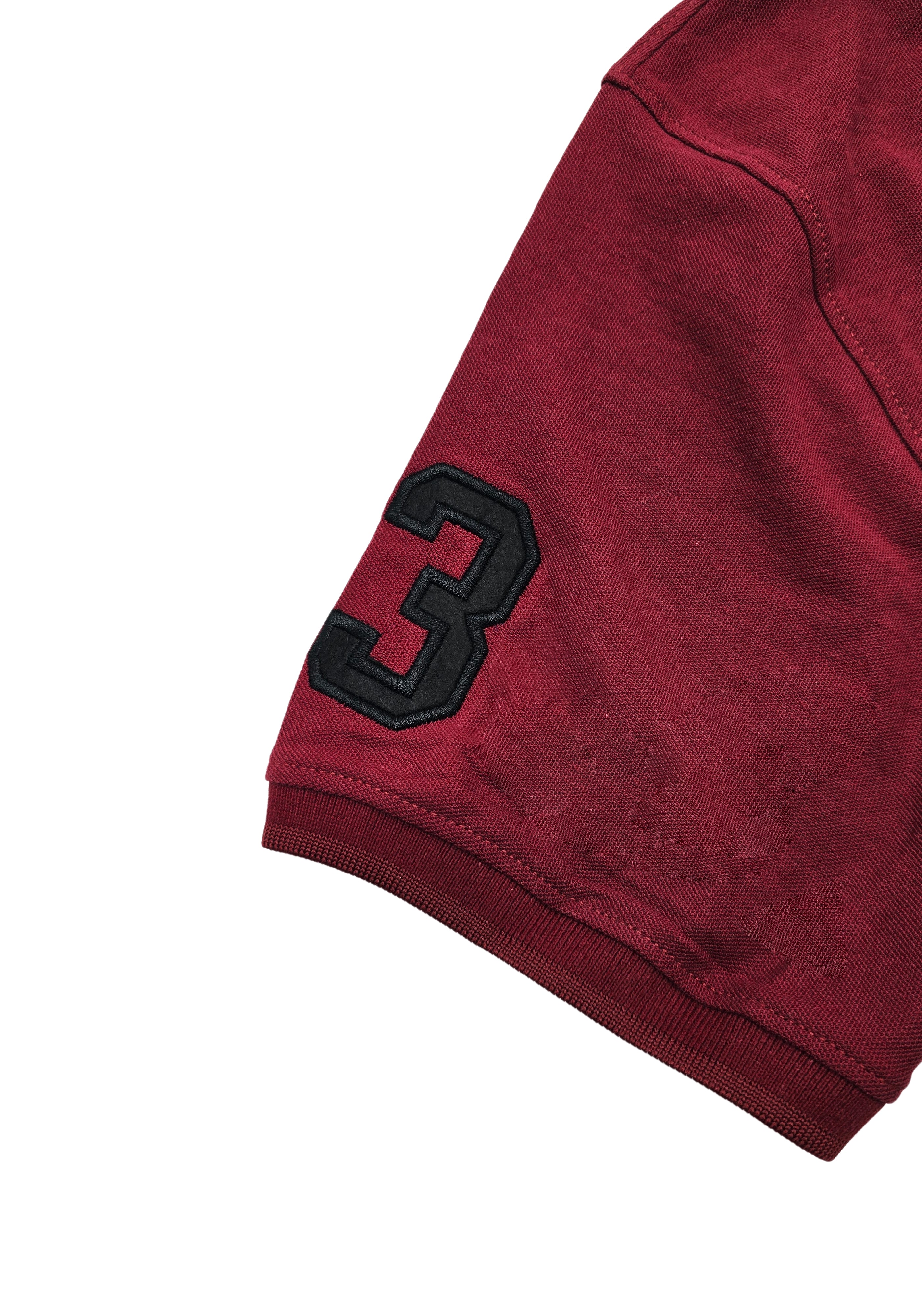 U.S. POLO ASSN. MEN'S BIG LOGO GOLF SHIRT (BURGUNDY)