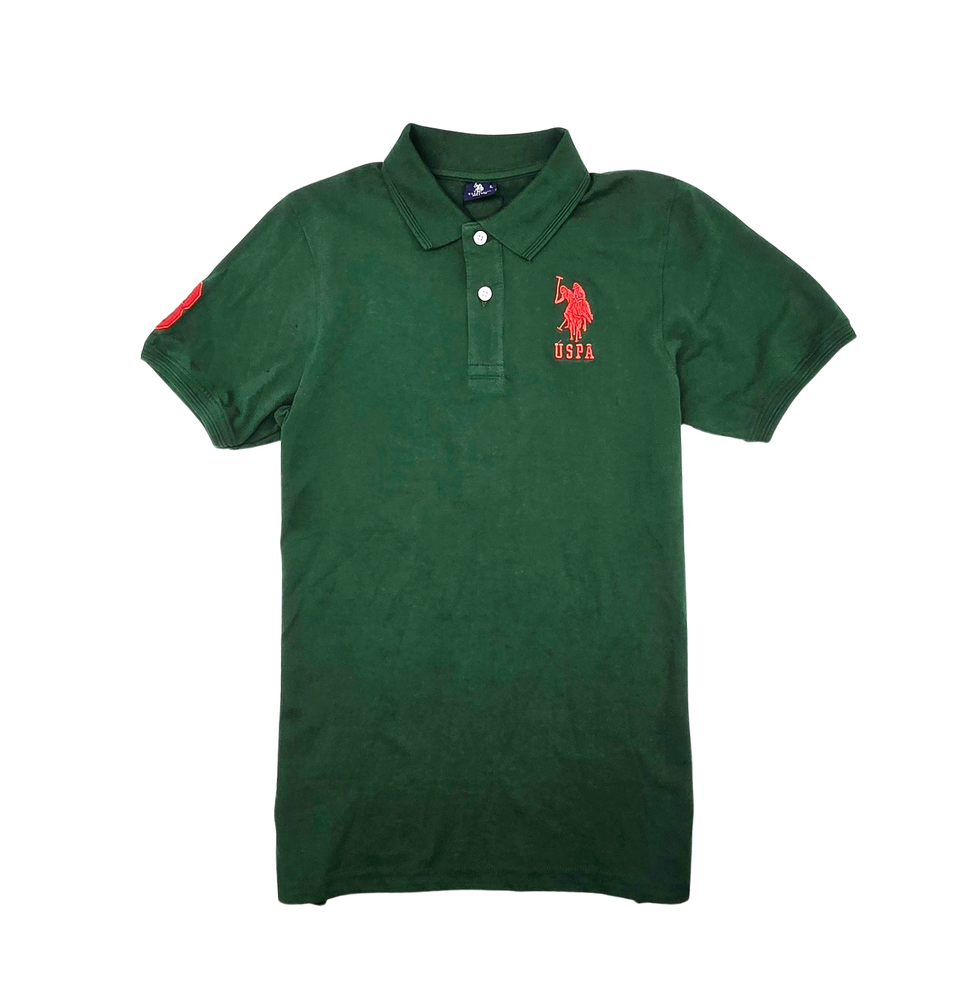 U.S. POLO ASSN. MEN'S BIG LOGO GOLF SHIRT (GREEN)