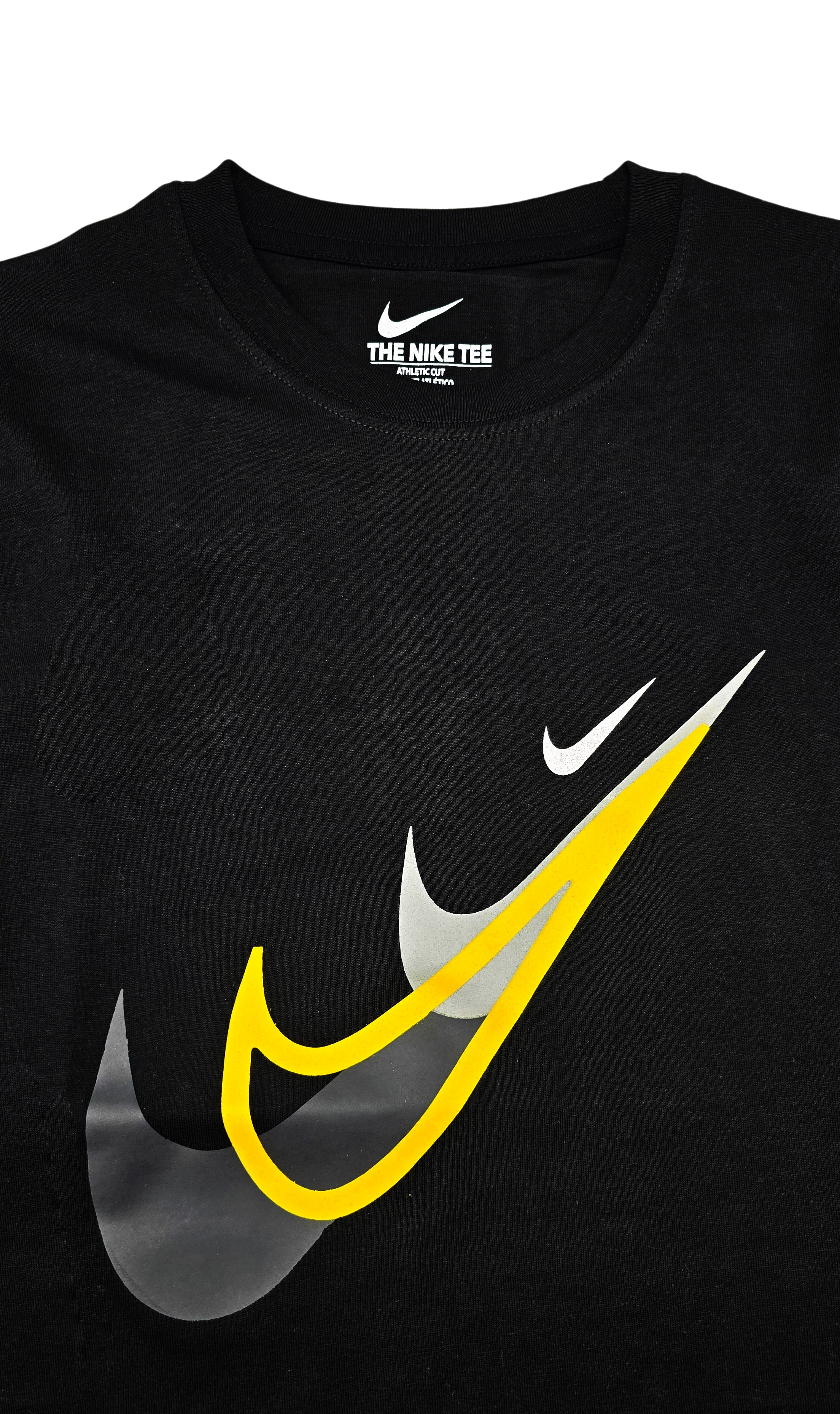 NIKE SPORTSWEAR MEN'S T-SHIRT (BLACK/YELLOW)