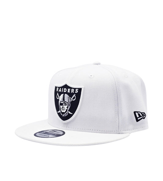 NEW ERA MEN'S 9FIFTY AMERICAN FOOTBALL LEAGUE 60TH ANNIVERSARY LAS VEGAS RAIDERS WHITE SNAPBACK HAT