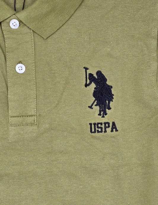 U.S. POLO ASSN. MEN'S BIG LOGO GOLF SHIRT (OLIVE)