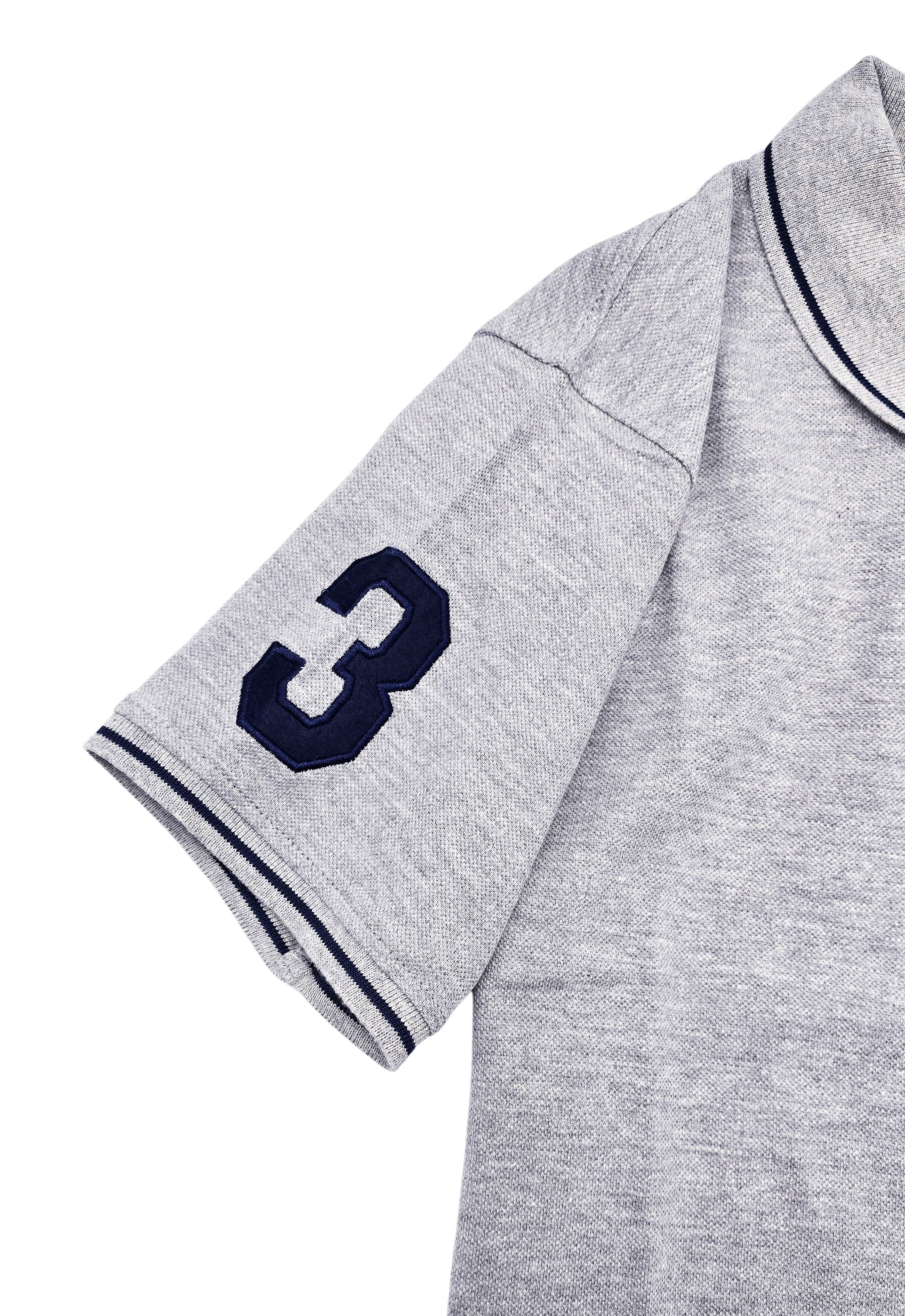 U.S. POLO ASSN. MEN'S BIG LOGO GOLF SHIRT (GREY)