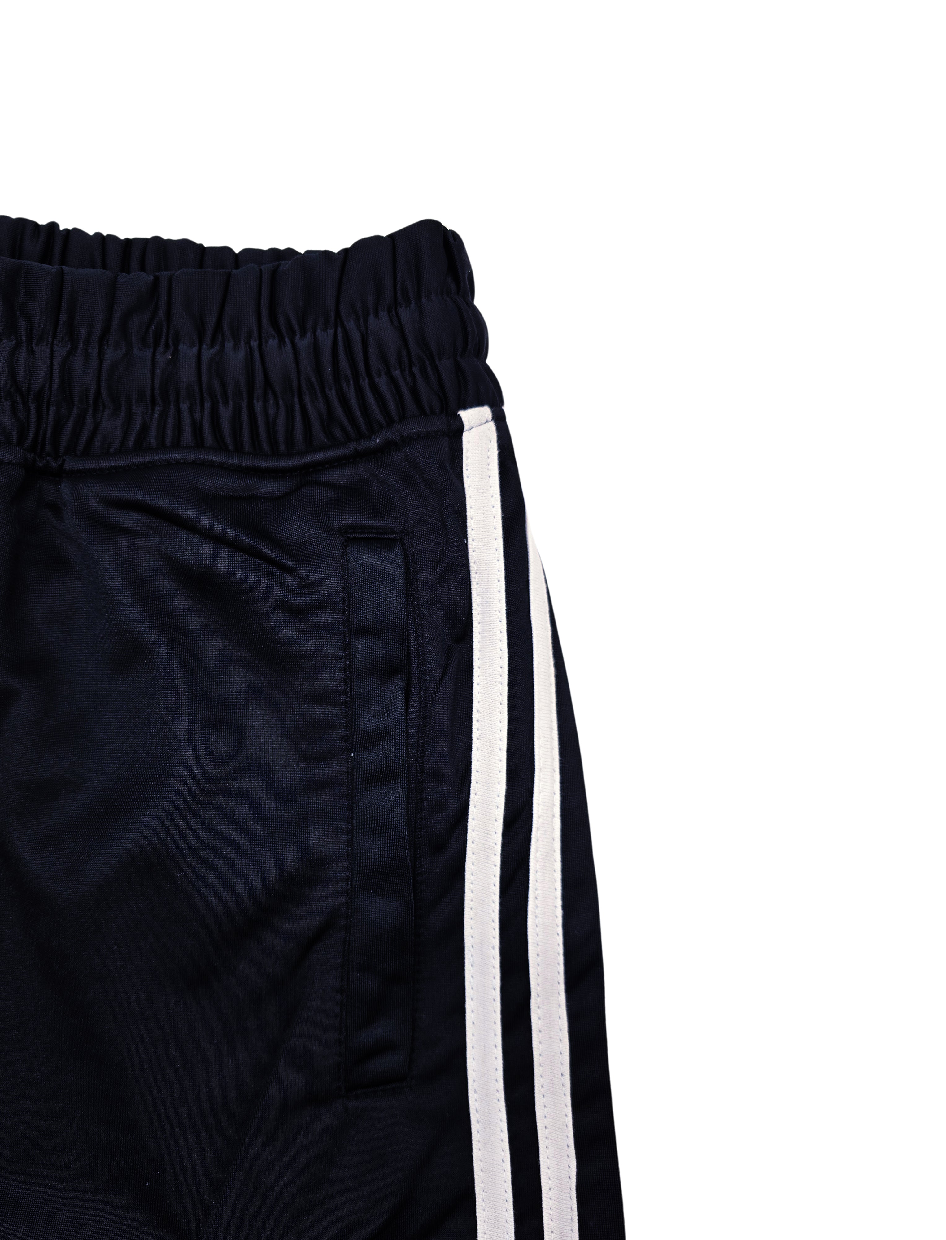 SWITCH MEN'S BASIC SIDE-STRIPES 2-PIECE TRACK SET (BLACK/WHITE)