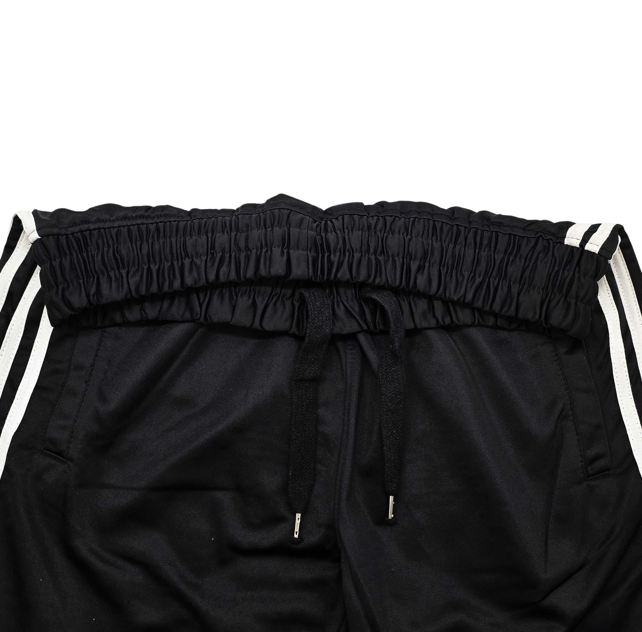 SWITCH MEN'S BASIC SIDE-STRIPES 2-PIECE TRACK SET (BLACK/WHITE)