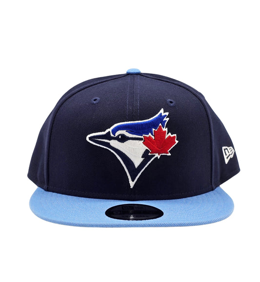 NEW ERA 9FIFTY TORONTO BLUE JAYS NAVY/SKY BLUE SNAPBACK HAT