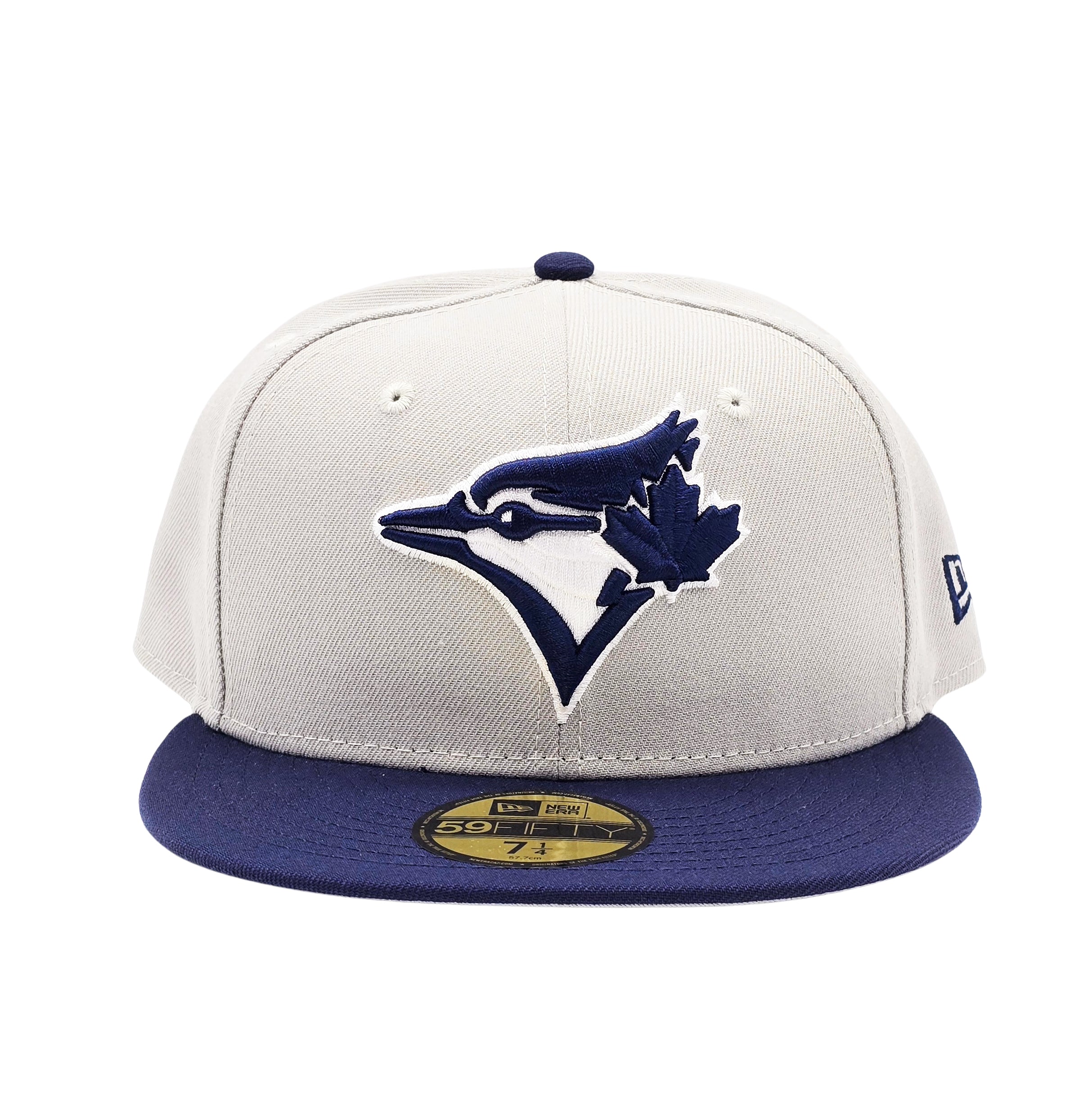 59FIFTY MEN'S MLB TORONTO BLUE JAYS GREY/NAVY BLUE FITTED HAT