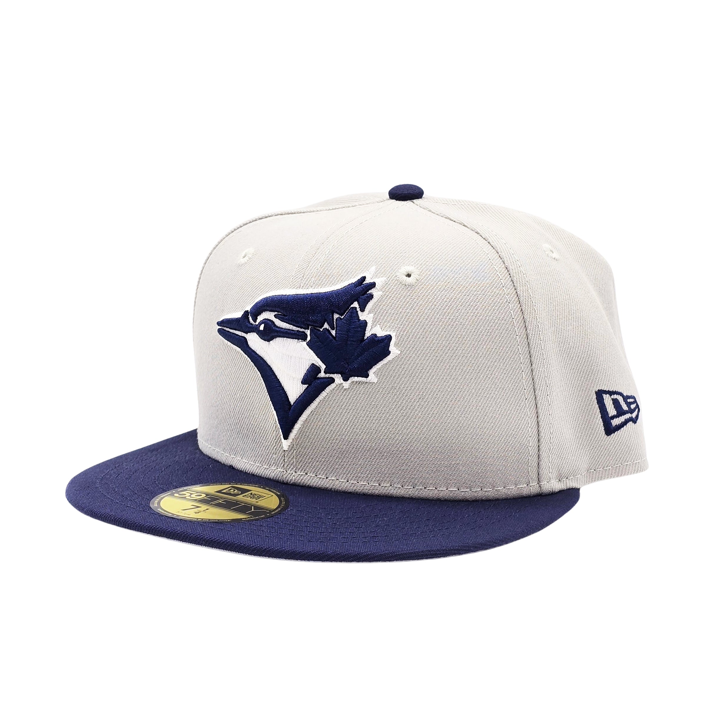 59FIFTY MEN'S MLB TORONTO BLUE JAYS GREY/NAVY BLUE FITTED HAT