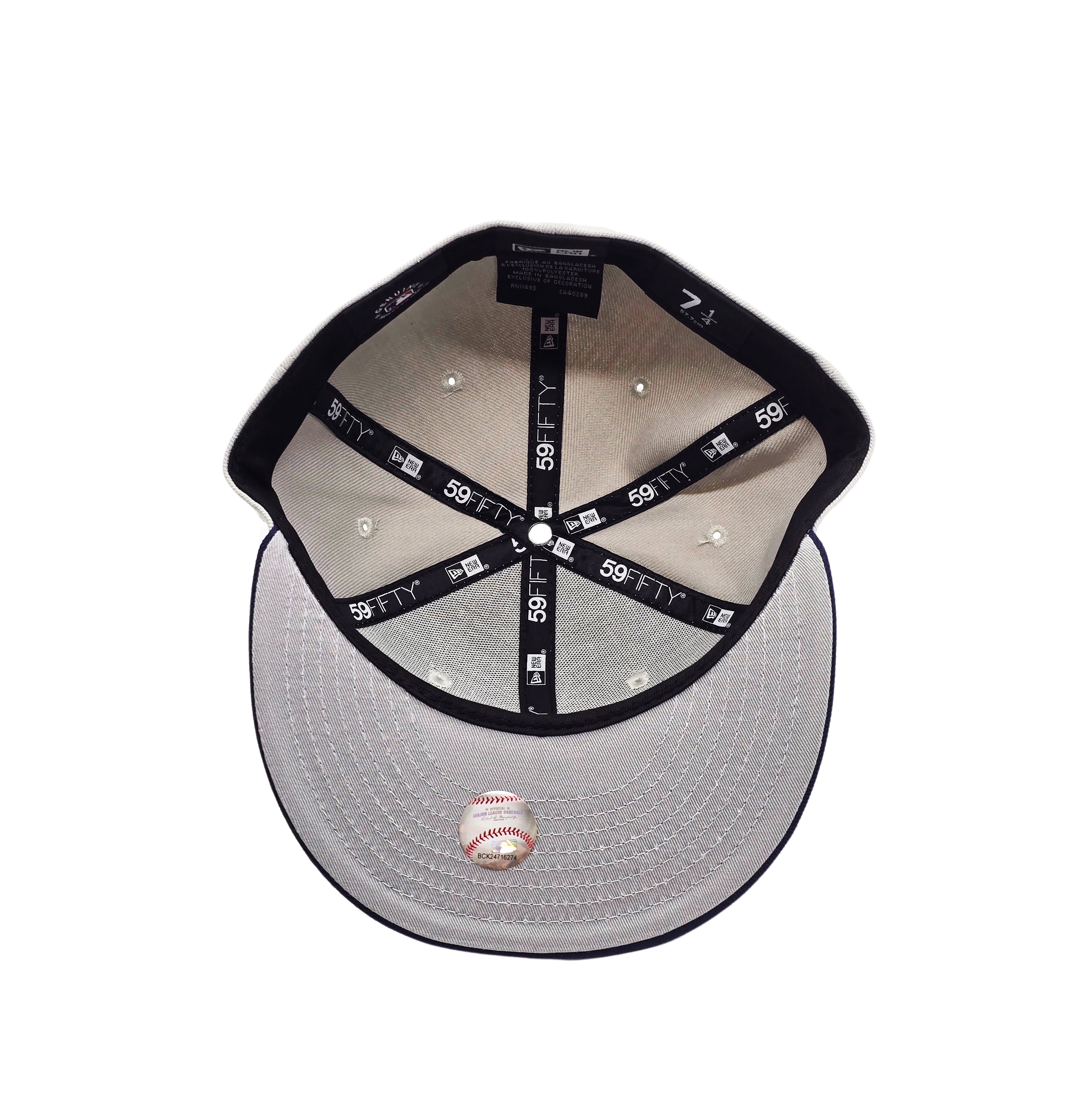 59FIFTY MEN'S MLB TORONTO BLUE JAYS GREY/NAVY BLUE FITTED HAT