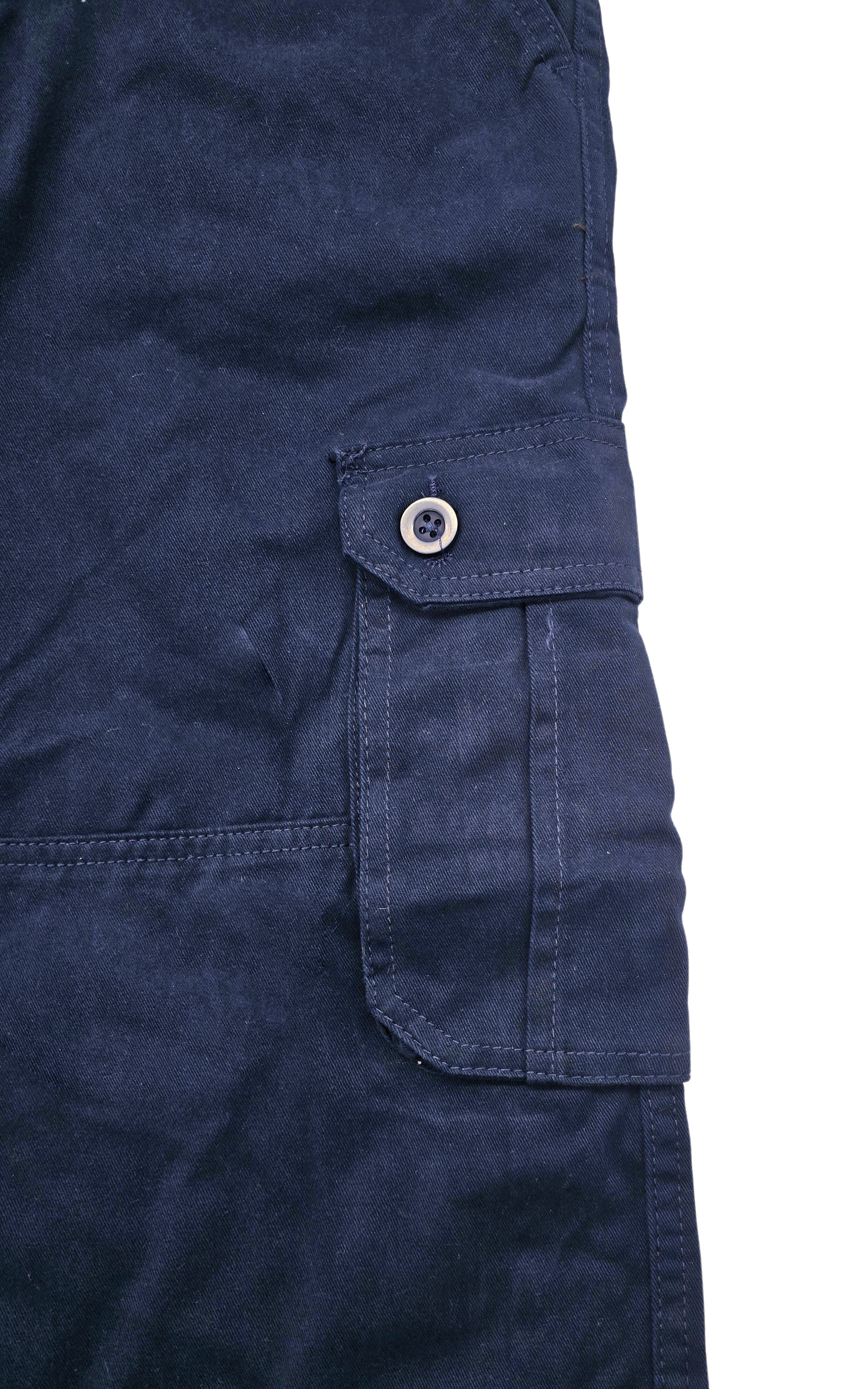 AGILE MEN'S CARGO PANTS W/ BELT (NAVY)
