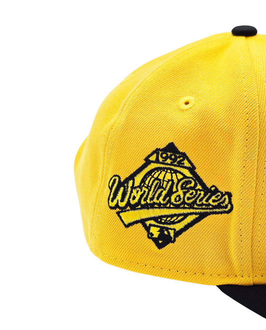 NEW ERA 9FIFTY MLB TORONTO 1992 WORLD SERIES TORONTO BLUE JAYS YELLOW/BLACK SNAPBACK HAT