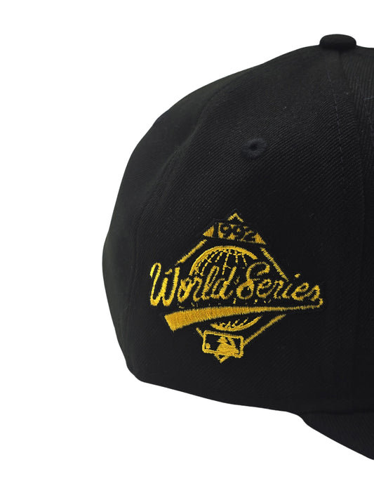 NEW ERA 9FIFTY MLB TORONTO 1992 WORLD SERIES TORONTO BLUE JAYS BLACK/GOLD SNAPBACK HAT