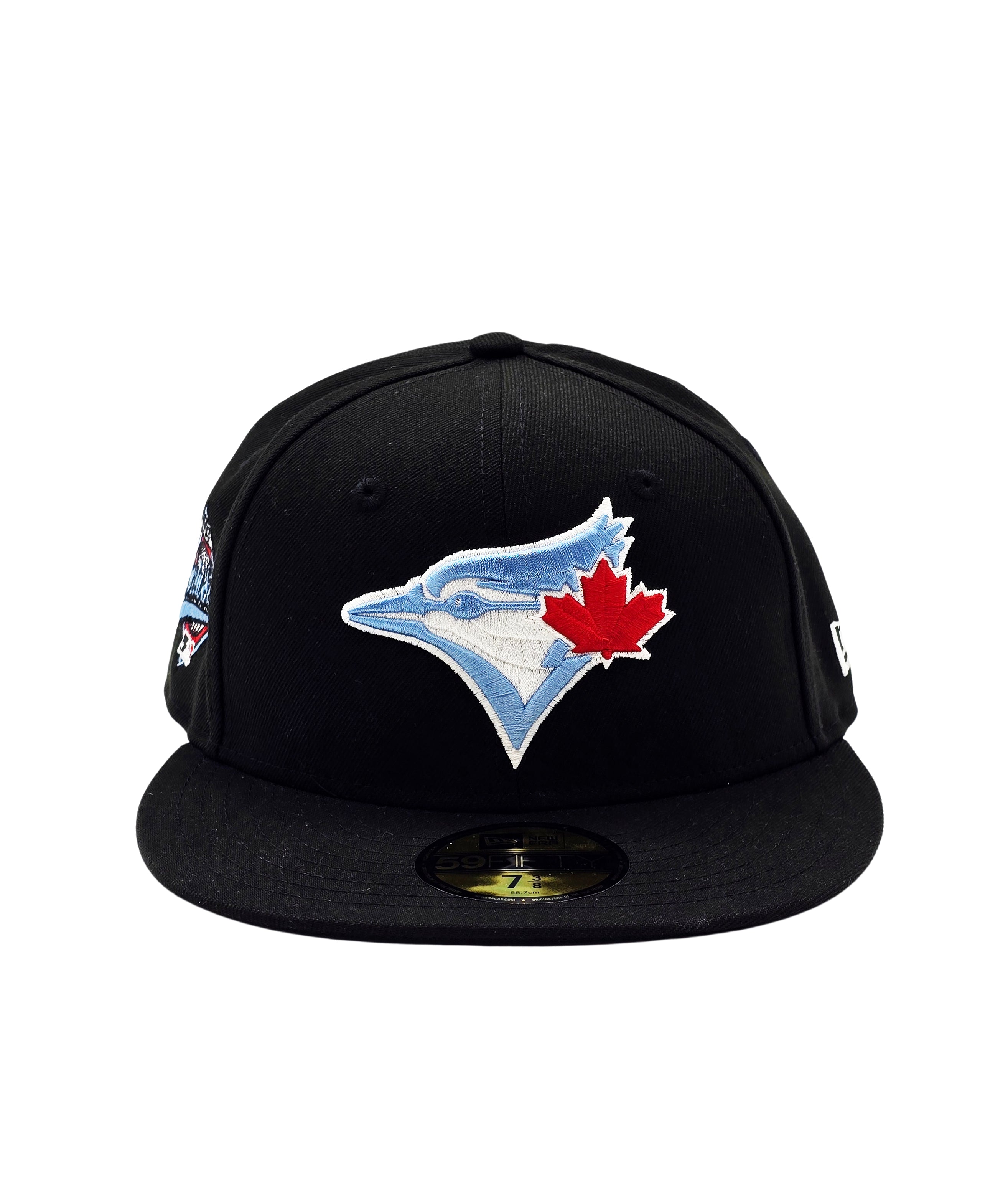 NEW ERA 59FIFTY MLB TORONTO BLUE JAYS 1993 WORLD SERIES BLACK/BLUE FITTED HAT