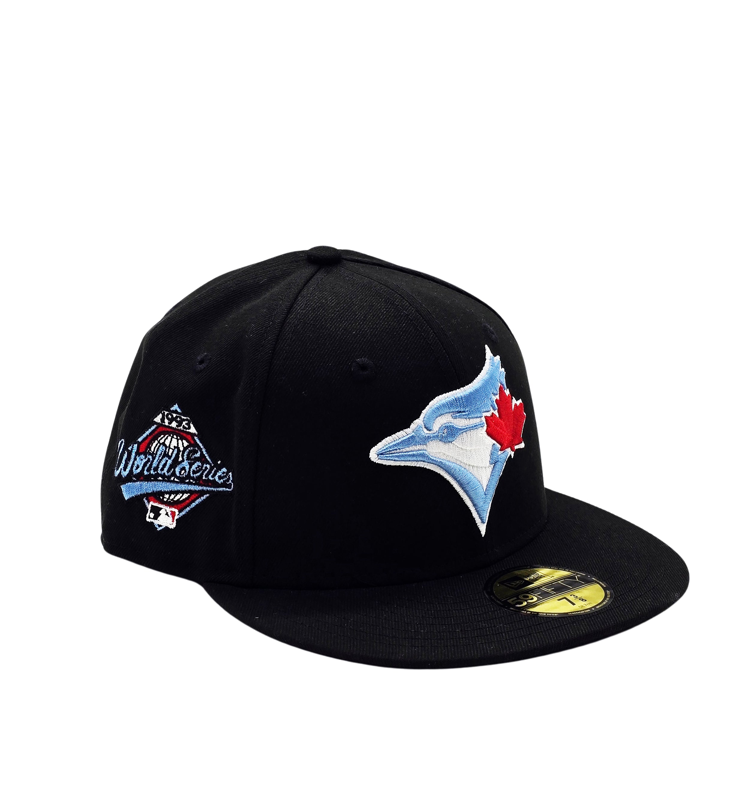 NEW ERA 59FIFTY MLB TORONTO BLUE JAYS 1993 WORLD SERIES BLACK/BLUE FITTED HAT