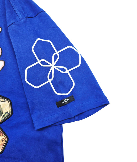 SWITCH MEN'S FAITH DROP SHOULDER GRAPHIC T-SHIRT (ROYAL BLUE)