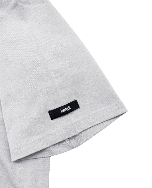 SWITCH MEN'S SAINT 777 DROP SHOULDER TWIN ANGELS GRAPHIC T-SHIRT (GREY)